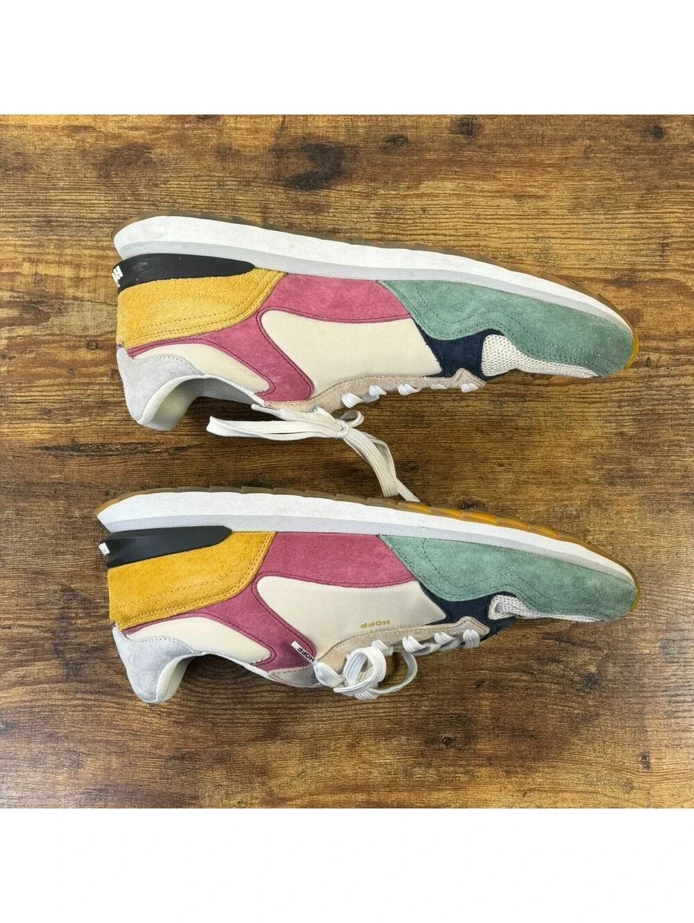 HOFF Montreal Man Colorblock Suede Sneakers Sz 11 Mens Retro Multicolor Shoe